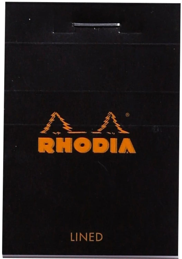 Rhodia No.10 Staplebound 2 x 3 Notepad in Black Lined Notebooks Journals