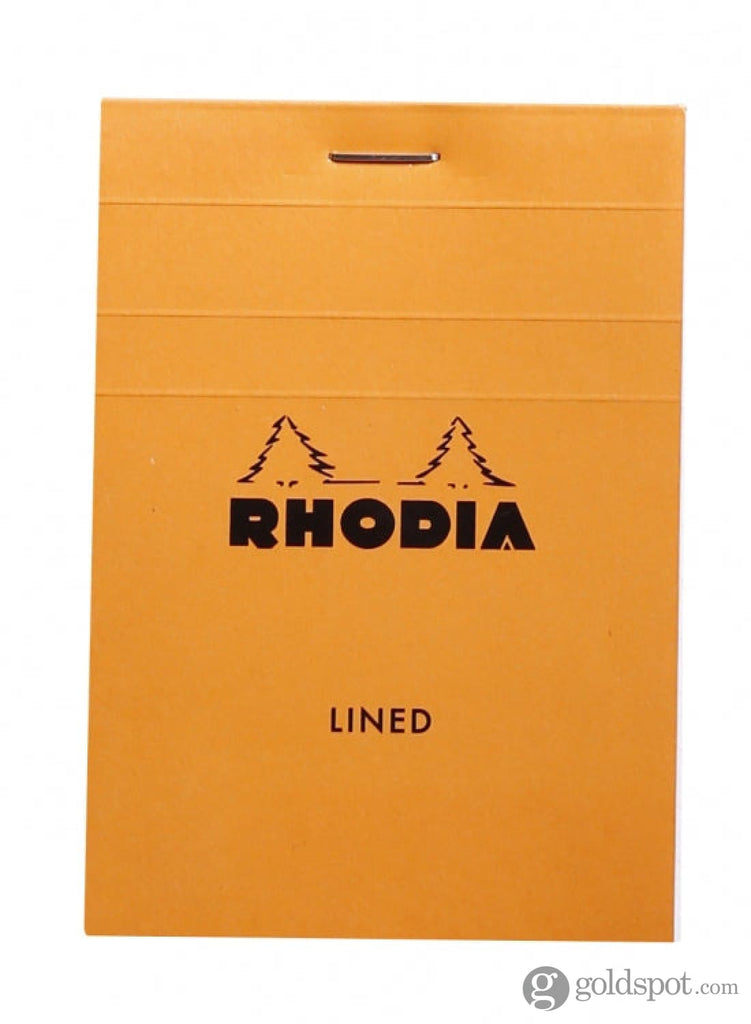Rhodia No. 11 Staplebound 3 x 4 Notepad in Orange Lined Notebooks Journals