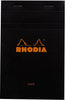 Rhodia No. 14 Staplebound 4.375 x 6.375 Notepad in Black Lined Notebooks Journals