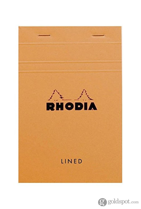 Rhodia No. 14 Staplebound 4.375 x 6.375 Notepad in Orange Lined Notebooks Journals