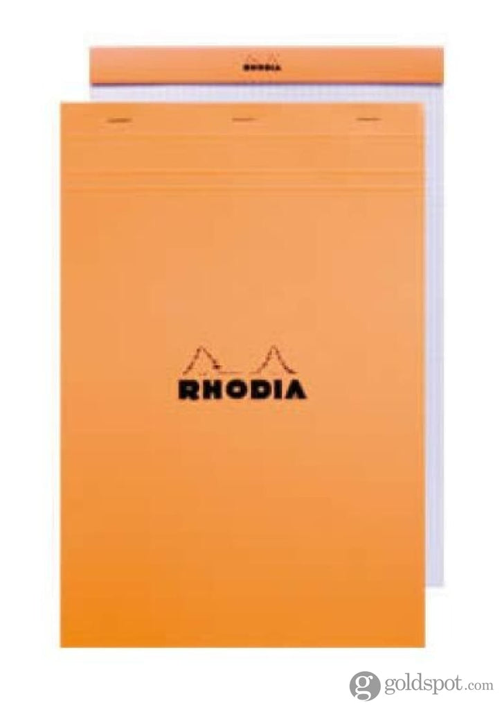 Rhodia No. 16 Staplebound 6 x 8.25 Notepad in Orange Lined with Margin Notebooks Journals