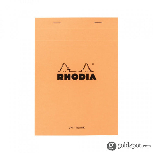 Rhodia No. 16 Staplebound 6 x 8.25 Notepad in Orange Blank Notebooks Journals