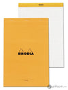 Rhodia No. 19 Staplebound 8.25 x 12.5 Notepad in Orange Lined with Margin Notepads