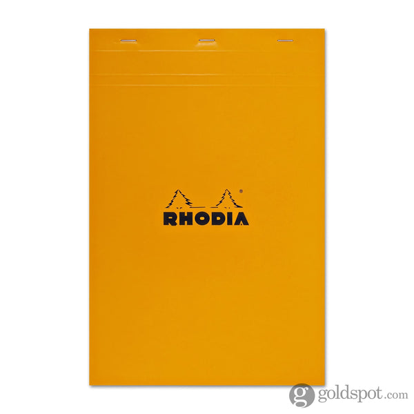 Rhodia No. 19 Staplebound 8.25 x 12.5 Notepad in Orange Blank Notepads