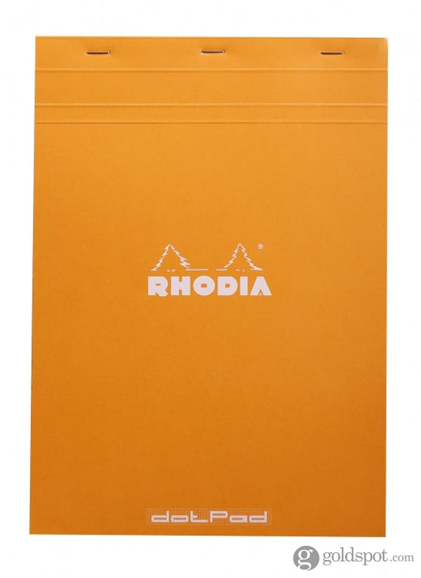 Rhodia No. 19 Staplebound 8.25 x 12.5 Notepad in Orange Dot Grid Notepads