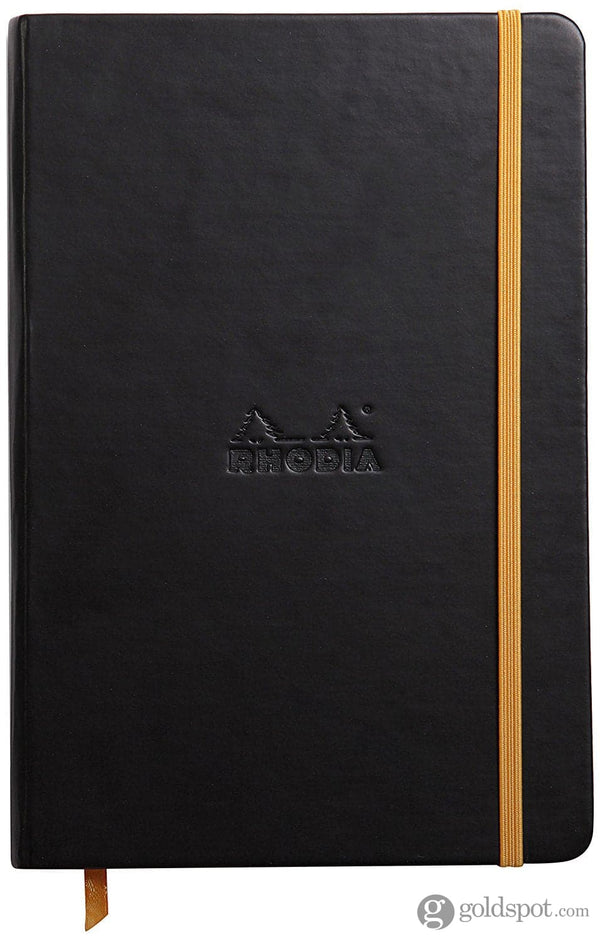 Rhodia 5.5 x 8.25 Rhodiarama Webbies Notebook in Black Blank Notebooks Journals