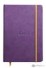 Rhodia 5.5 x 8.25 Rhodiarama Webbies Notebook in Purple Blank Notebooks Journals