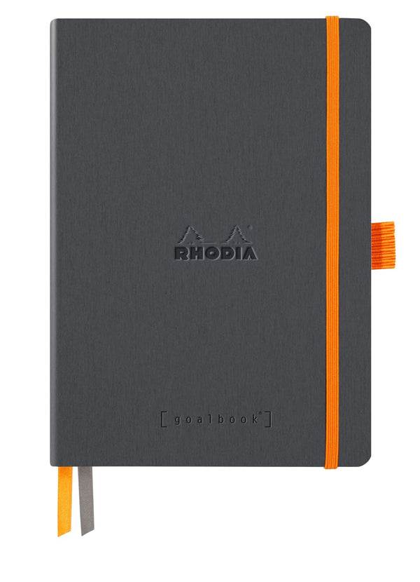 Rhodia Rhodiarama Dotted Goalbook in Titane - 5.5 in x 8.25 Notebooks Journals