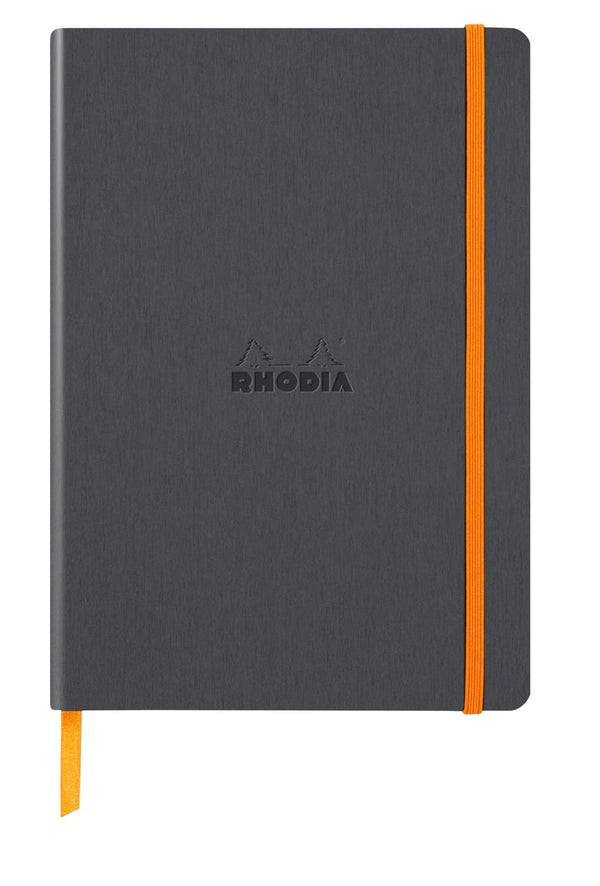 Rhodia Rhodiarama Lined Notebook in Titane - 5.5 in x 8.25 Notebook Journals