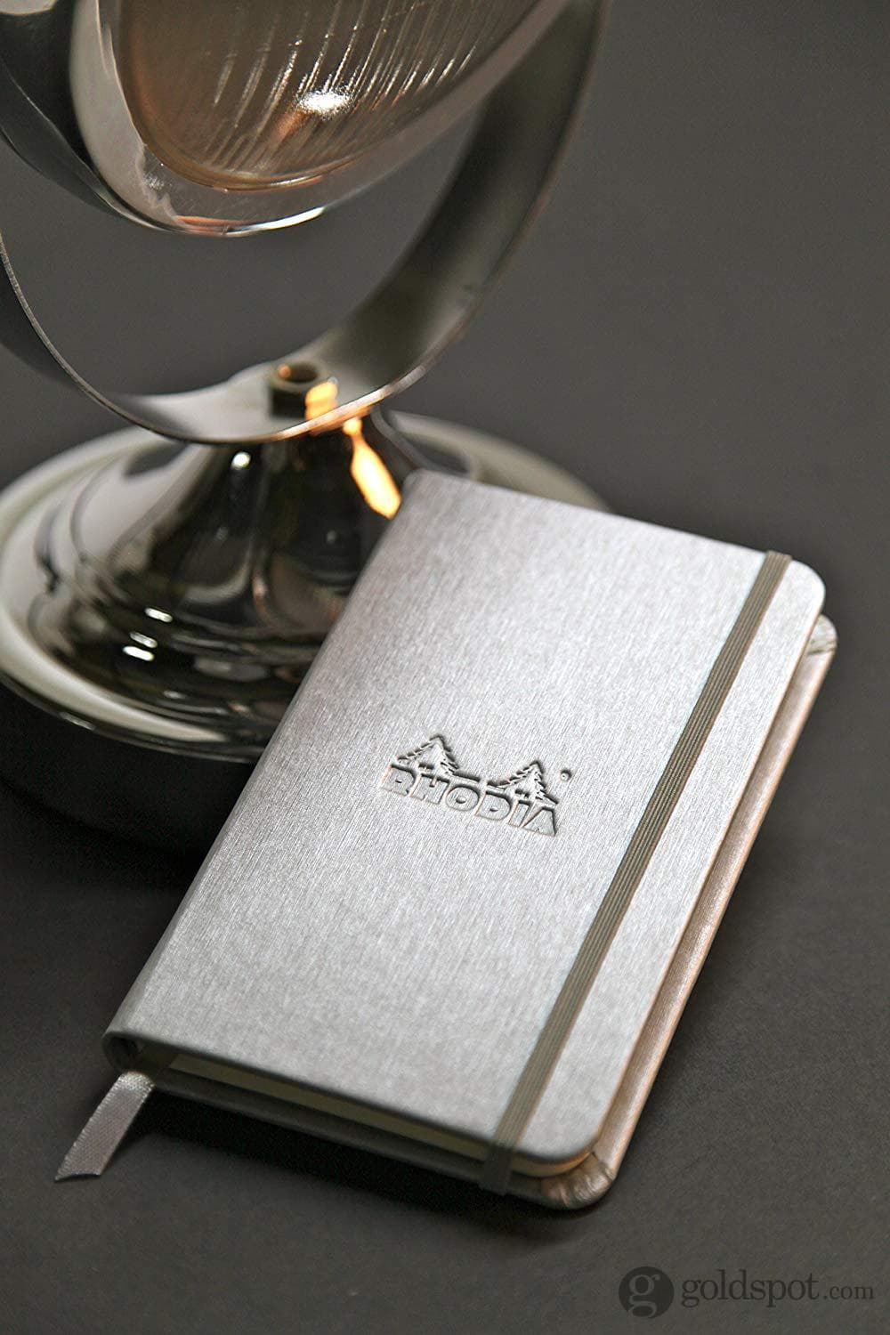 Rhodia Webnotebook Lined Paper in Silver - 3.5 x 5.5 Notebook
