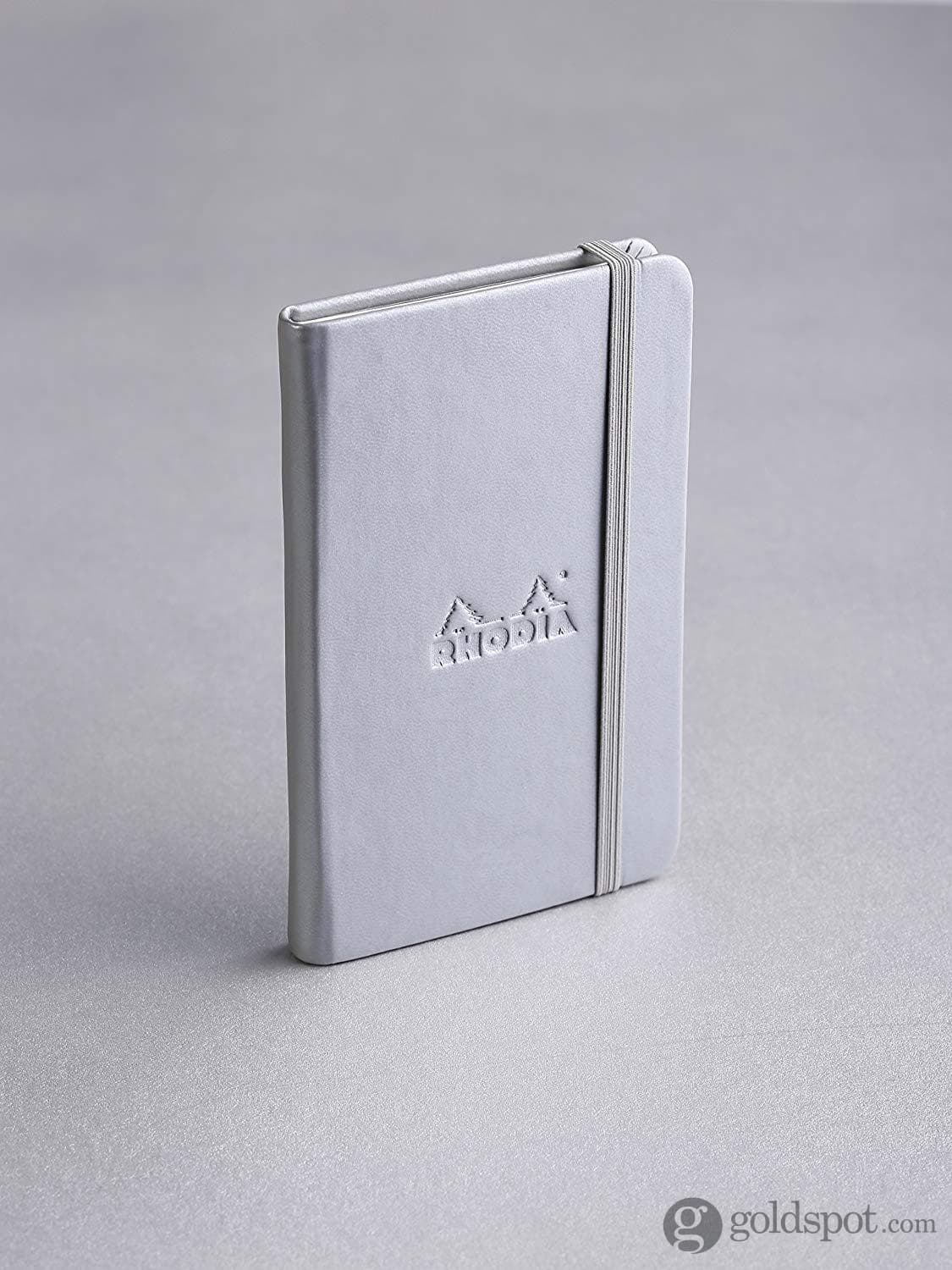 Rhodia Webnotebook Lined Paper in Silver - 3.5 x 5.5 Notebook