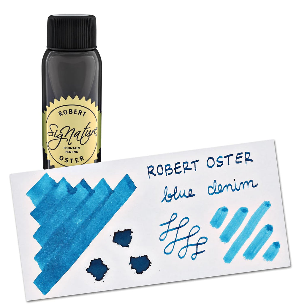 Robert Oster Bottled Ink in Blue Denim - 50 mL Bottled Ink