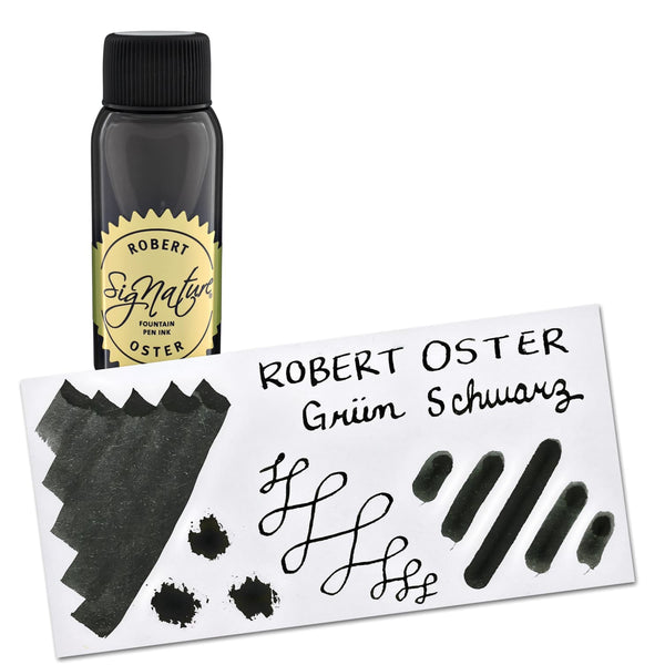 Robert Oster Bottled Ink in Grün-Schwarz (Green Black) - 50 mL Bottled Ink