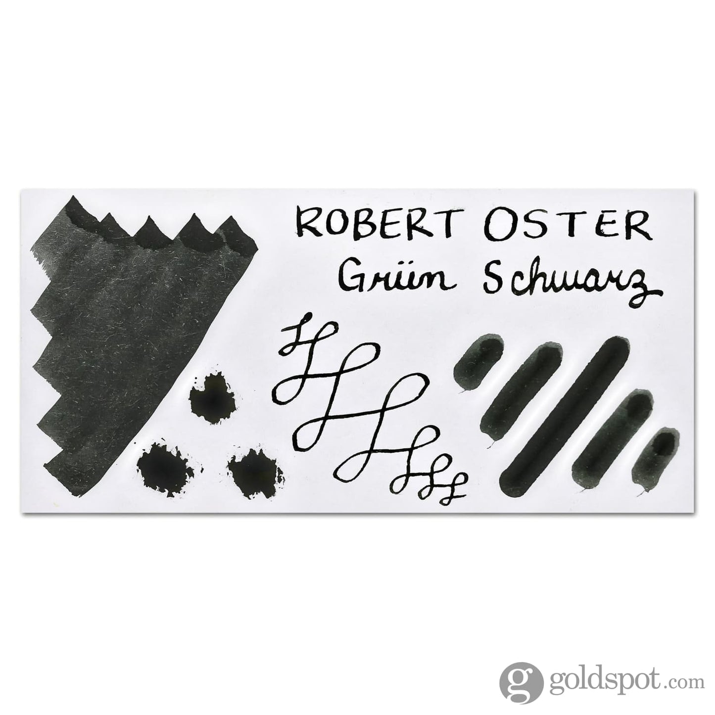 Robert Oster Bottled Ink in Grün-Schwarz (Green Black) - 50 mL Bottled Ink