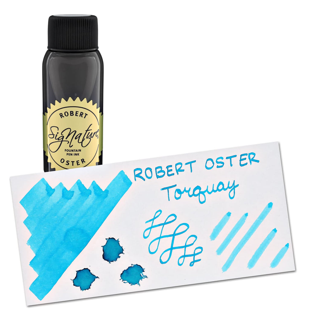Robert Oster Bottled Ink in Torquay Ocean Blue - 50 mL Bottled Ink