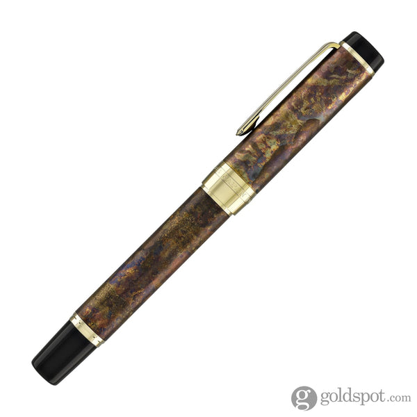 Sailor Cylint Fountain Pen in Brown Patina Hanmon-Kujiyaku with Gold IP Trim - 21kt Gold Nib Fountain Pen