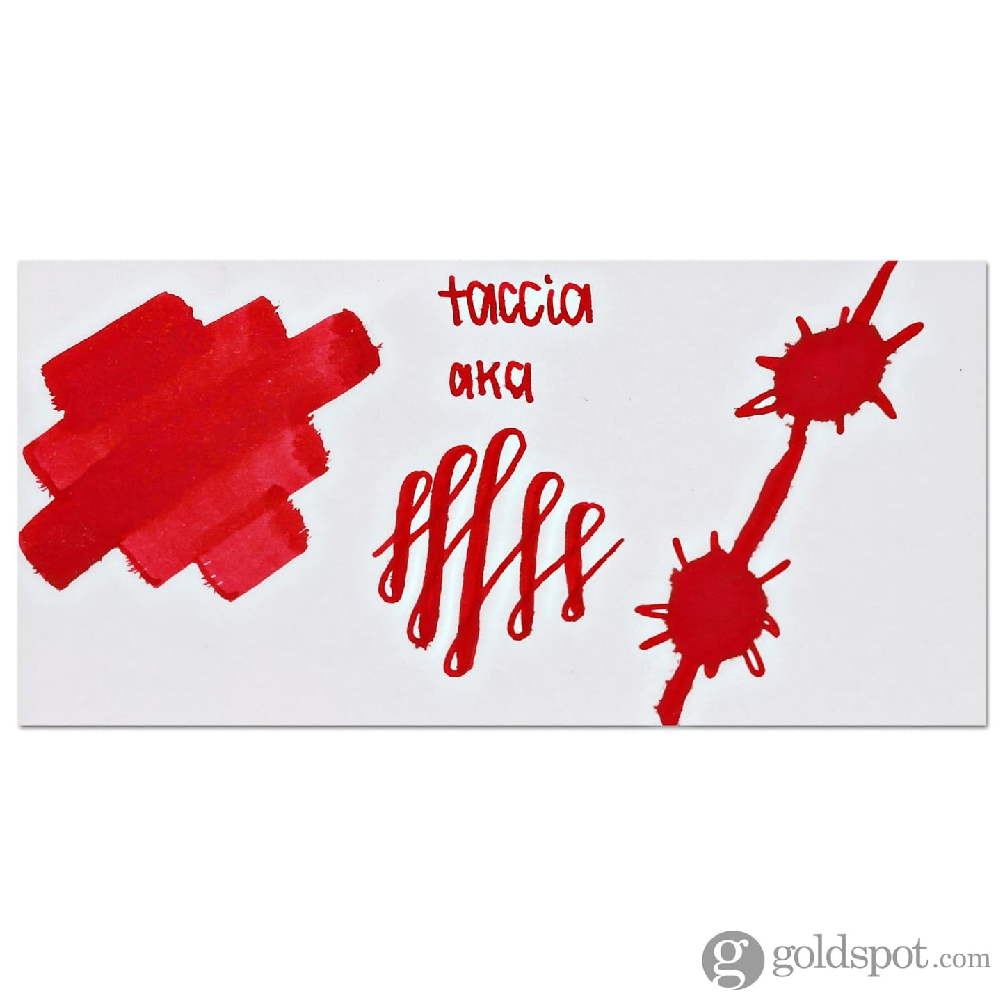Taccia Bottled Ink in Aka Red - 40 mL Bottled Ink