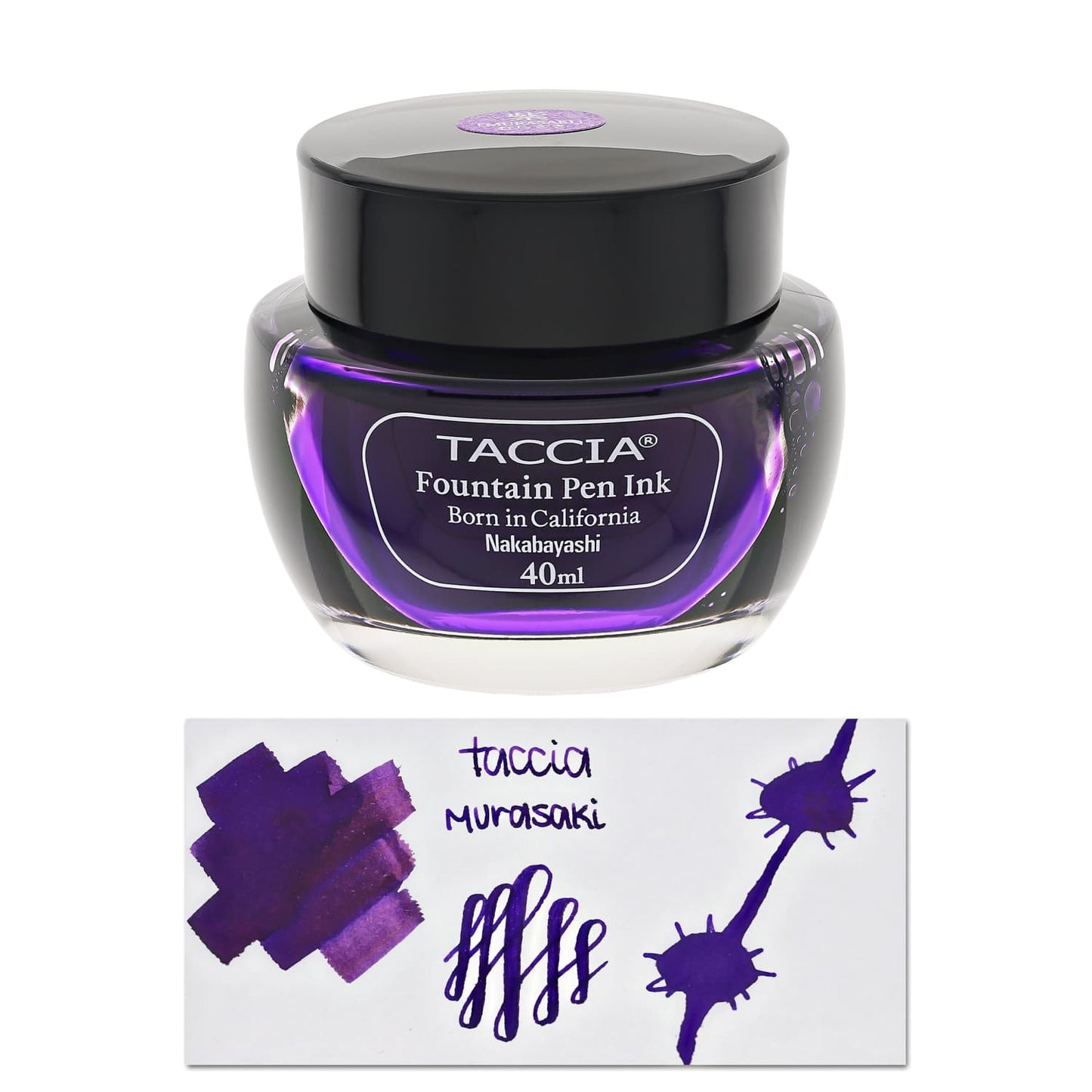 Taccia Bottled Ink in Murasaki Purple - 40 mL Bottled Ink