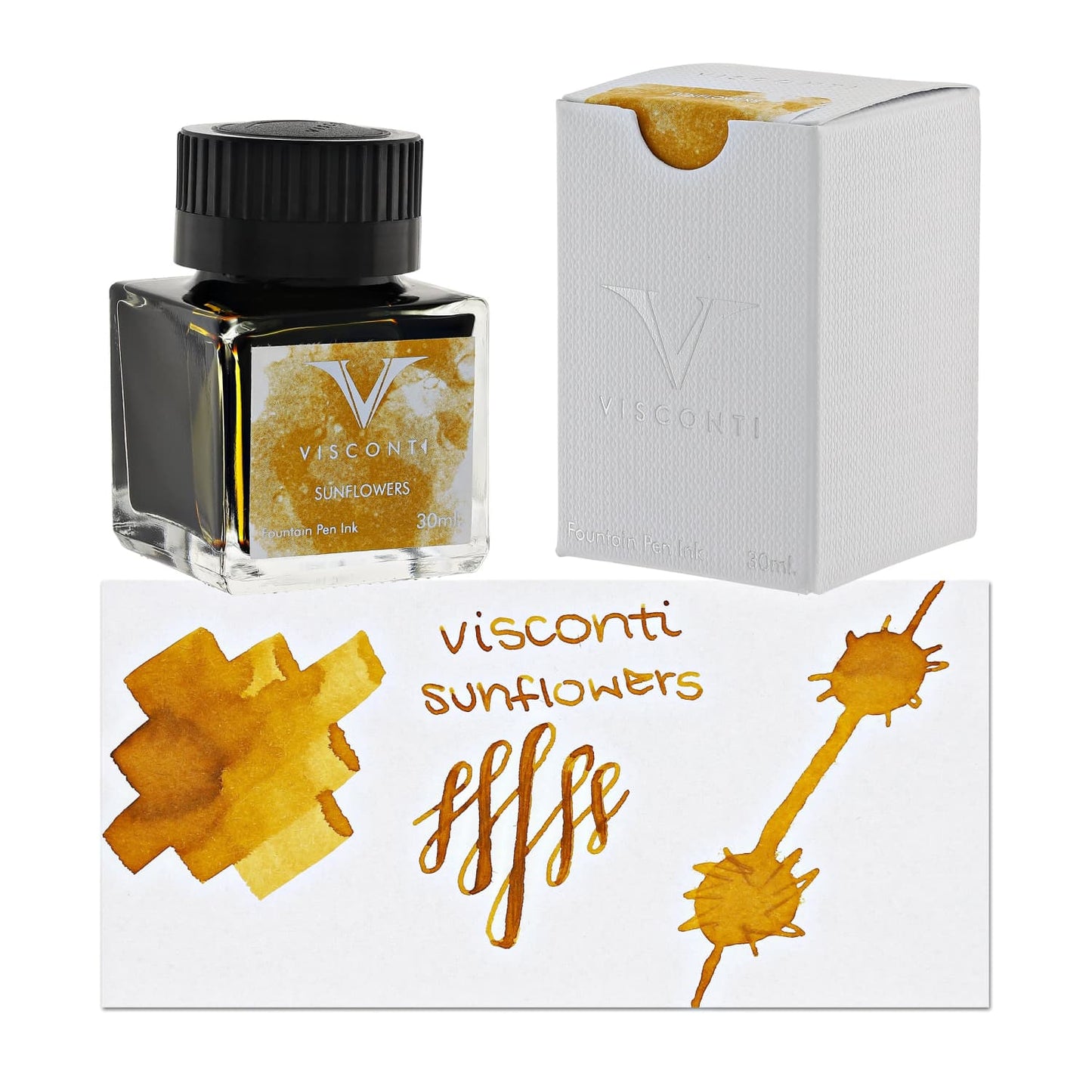 Visconti Van Gogh Bottled Ink in Sunflowers (Ochre) - 30mL Bottled Ink