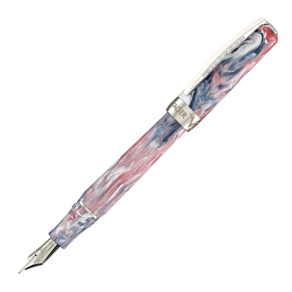 Visconti Voyager Mariposa Fountain Pen in Painted Beauty with Palladium Trim Fountain Pens
