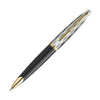 Waterman Carene Deluxe Ballpoint Pen Reflections of Paris in Black Lacquer with Gold Trim Pens