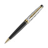 Waterman Expert Deluxe Ballpoint Pen Reflections of Paris in Black with Gold Trim Pens