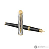 Waterman Hemisphere Deluxe Fountain Pen Reflections of Paris in Black Lacquer with Gold Trim