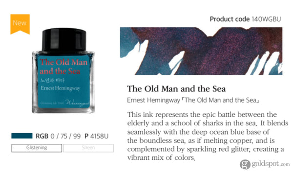 Wearingeul Ernest Hemingway Ink in The Old Man and the Sea - 30mL Bottled Ink