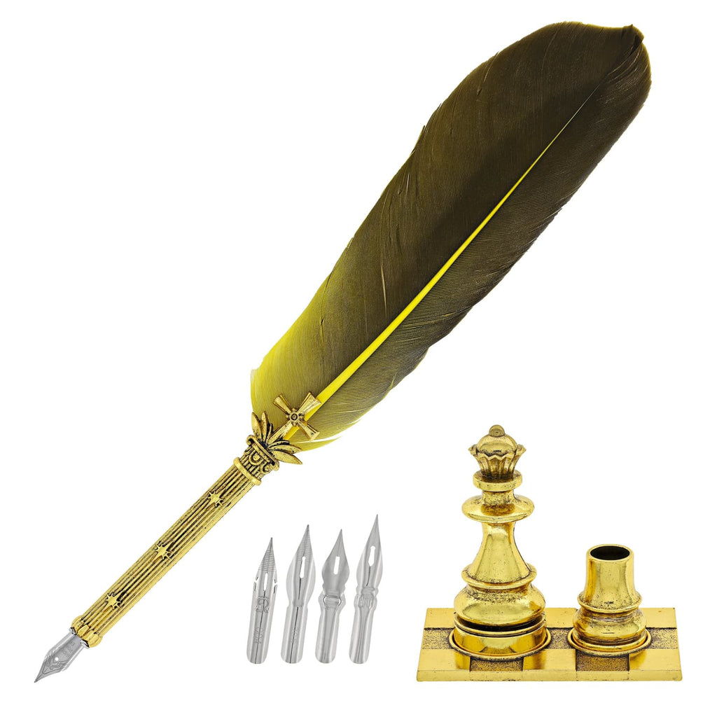 Wearingeul Psyche Your Throne Feather Pen & Pen Holder Set Accessories