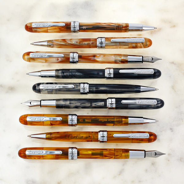 Conklin Symetrik Ballpoint Pen in Precious Amber Ballpoint Pens