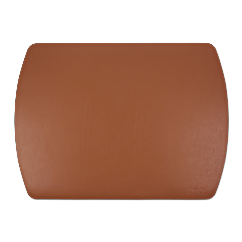Girologio Full Grain Leather Writing Mat in Light Brown Accessories
