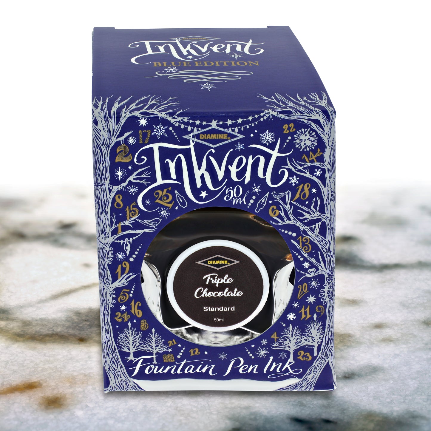 Diamine Inkvent Blue Edition Standard Bottled Ink in Triple Chocolate - 50 mL Bottled Ink