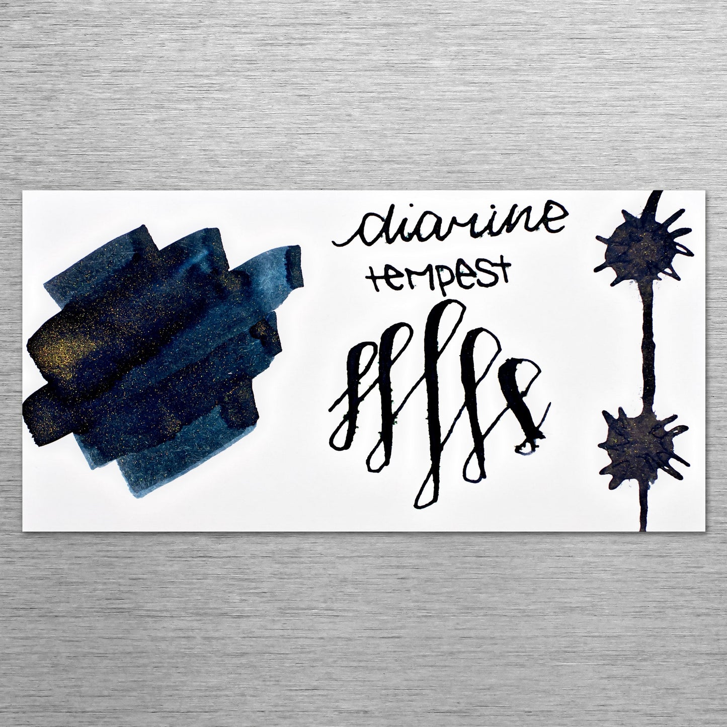 Diamine Inkvent Red Edition Shimmer Bottled Ink in Green Tempest - 50 mL Bottled Ink