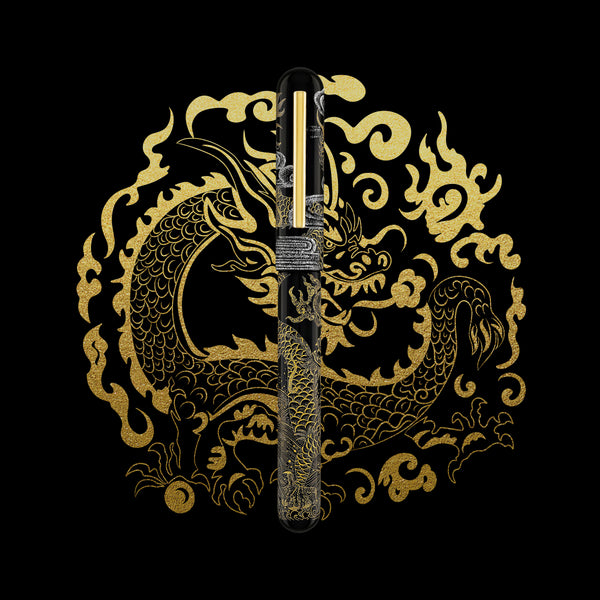 IKKAKU by Nahvalur Pan-Long Fountain Pen in (Coiling Dragon)
