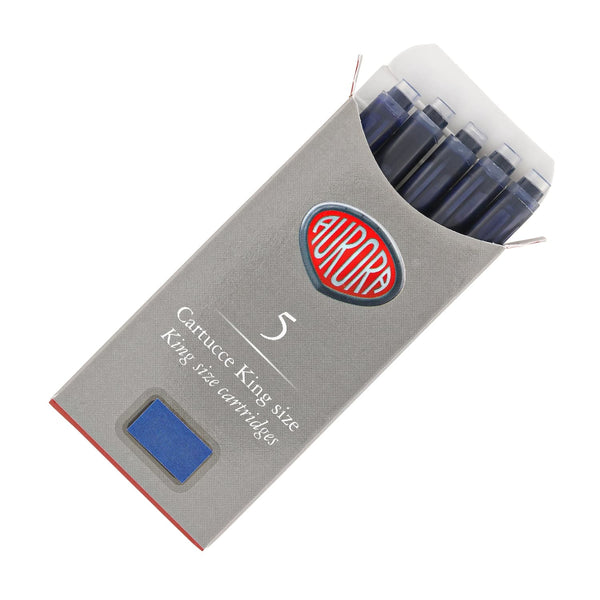 Aurora Ink Cartridges in Blue - Pack of 5 Fountain Pen Cartridges