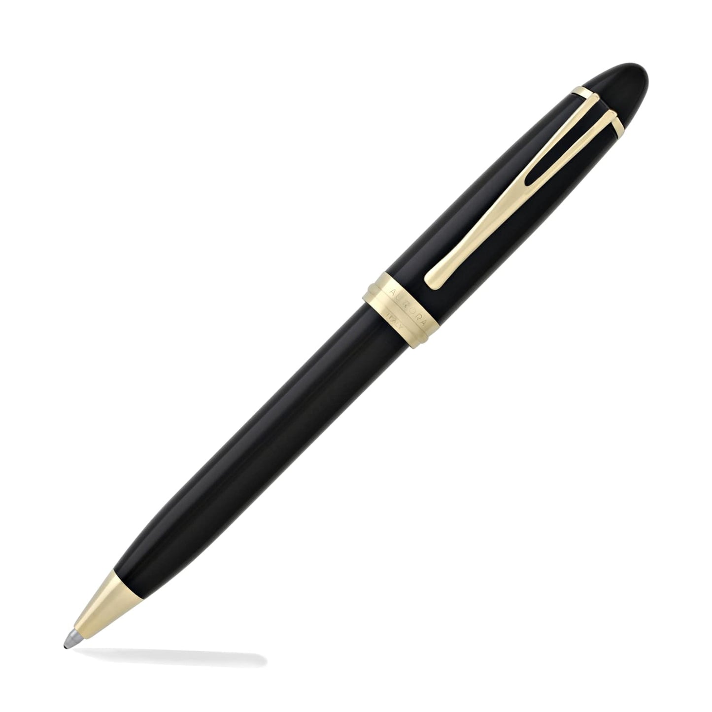 Aurora Ipsilon Deluxe Ballpoint Pen in Black Gold Trim Ballpoint Pen