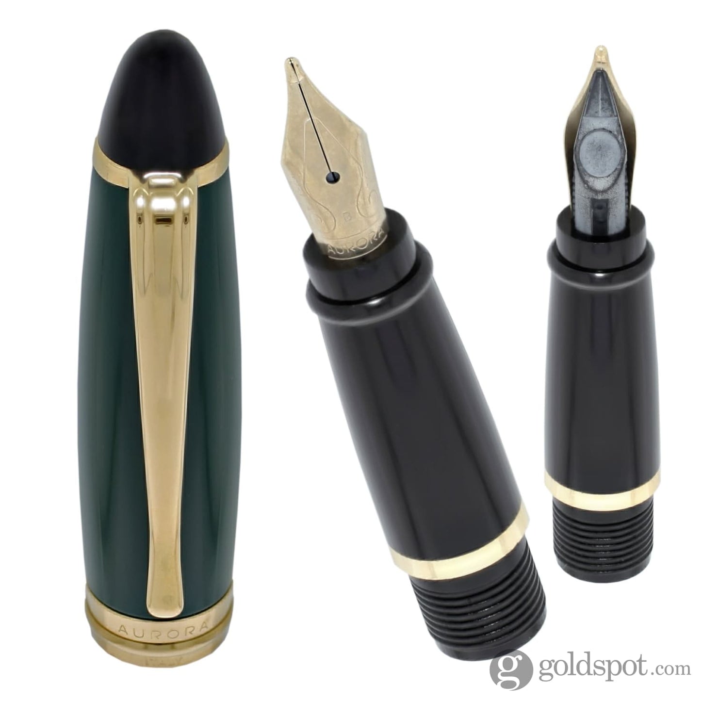 Aurora Ipsilon Resin Fountain Pen in Green Fountain Pen