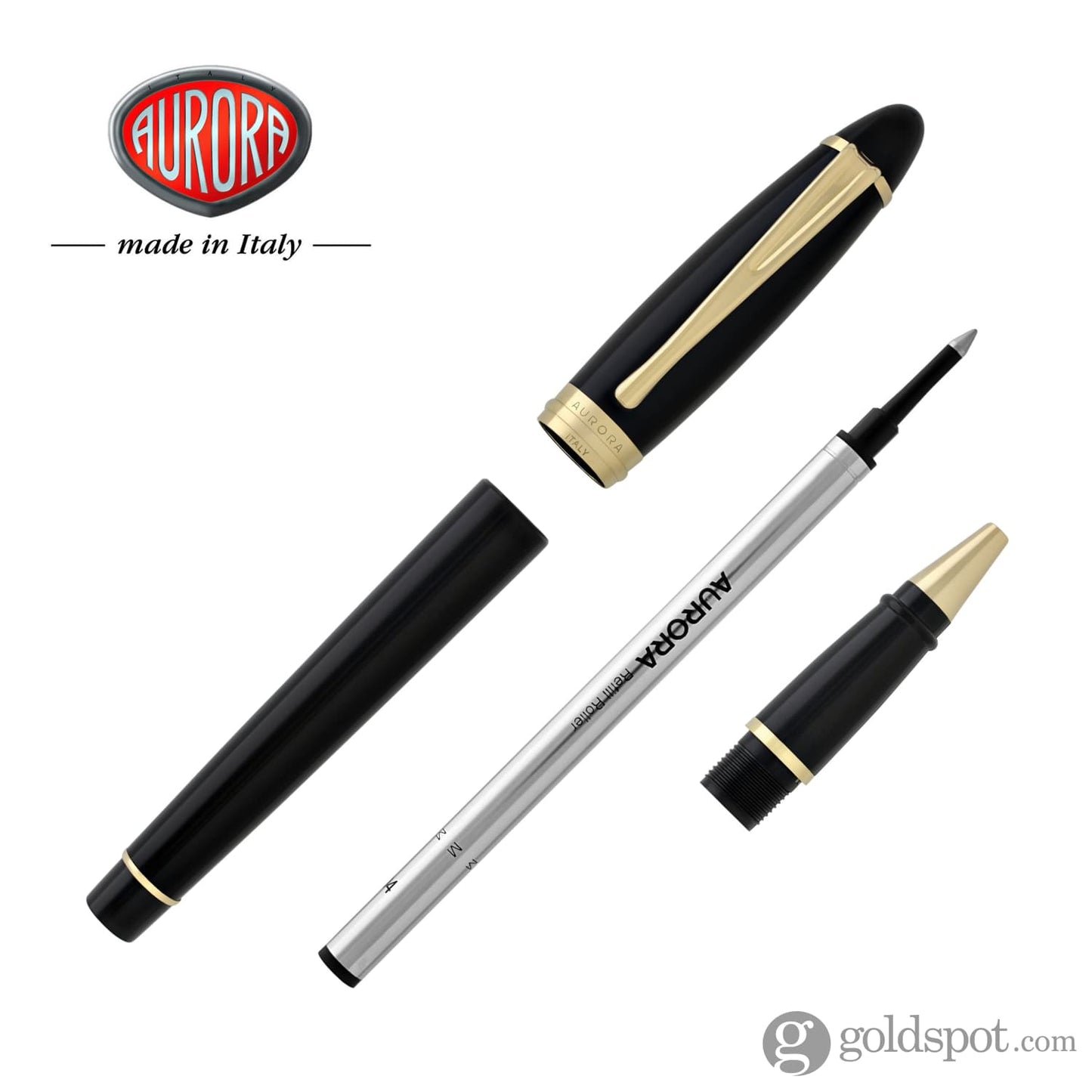 Aurora Ipsilon Rollerball Pen in Black Rollerball Pen