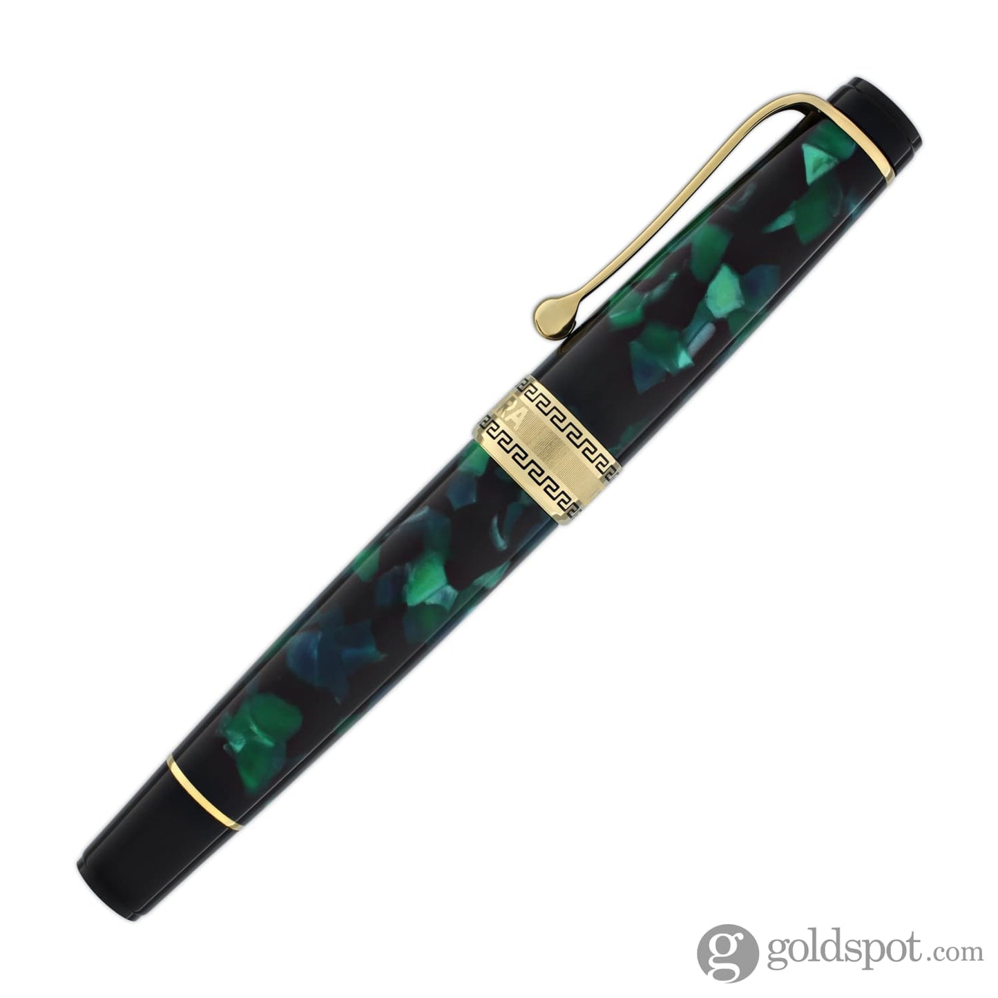 Aurora Optima Auroloide Fountain Pen in Emerald Green - 14K Gold Fountain Pen