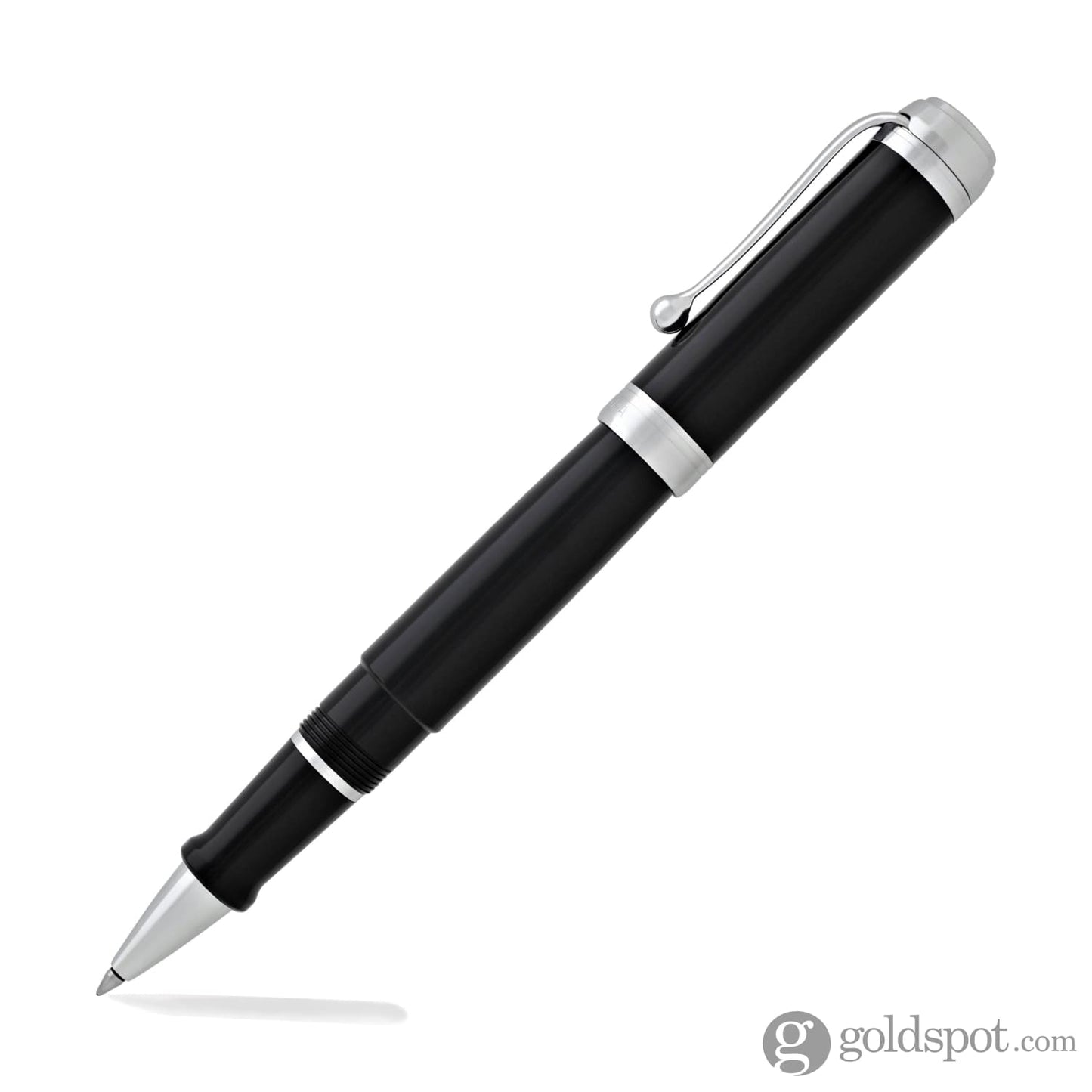 Aurora Talentum Classic Rollerball Pen in Black with Chrome Trim Rollerball Pen