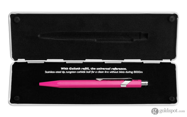 Caran dAche 849 Popline Ballpoint Pen in Fluorescent Pink Ballpoint Pen