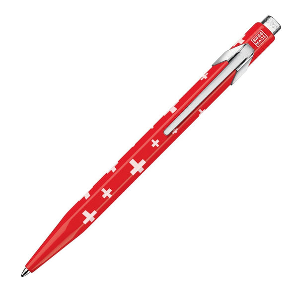Caran dAche 849 Totally Swiss Ballpoint Pen in Red with White Cross Design Ballpoint Pen