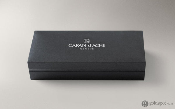 Caran dAche Léman Mechanical Pencil in Ebony Black Lacquer Silver Plated and Rhodium Coated - 0.7mm Mechanical Pencil