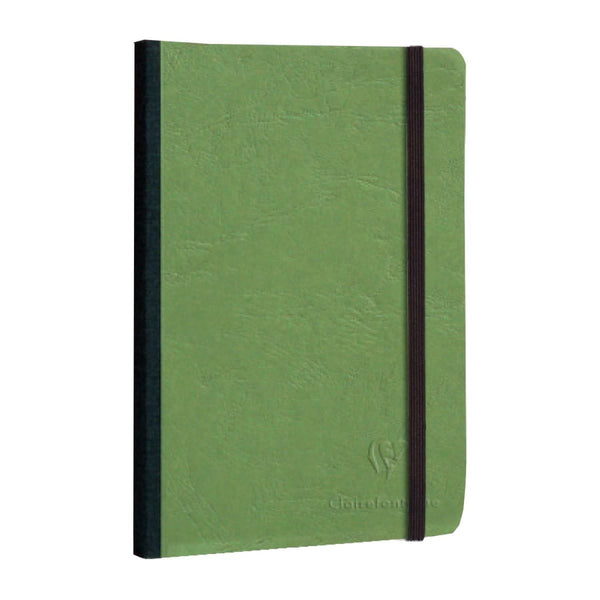 Clairefontaine Basic Clothbound Ruled Notebook in Green - 6 x 8.25 Notebook