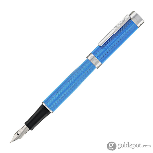 Conklin Herringbone Signature Fountain Pen in Blue Fountain Pen