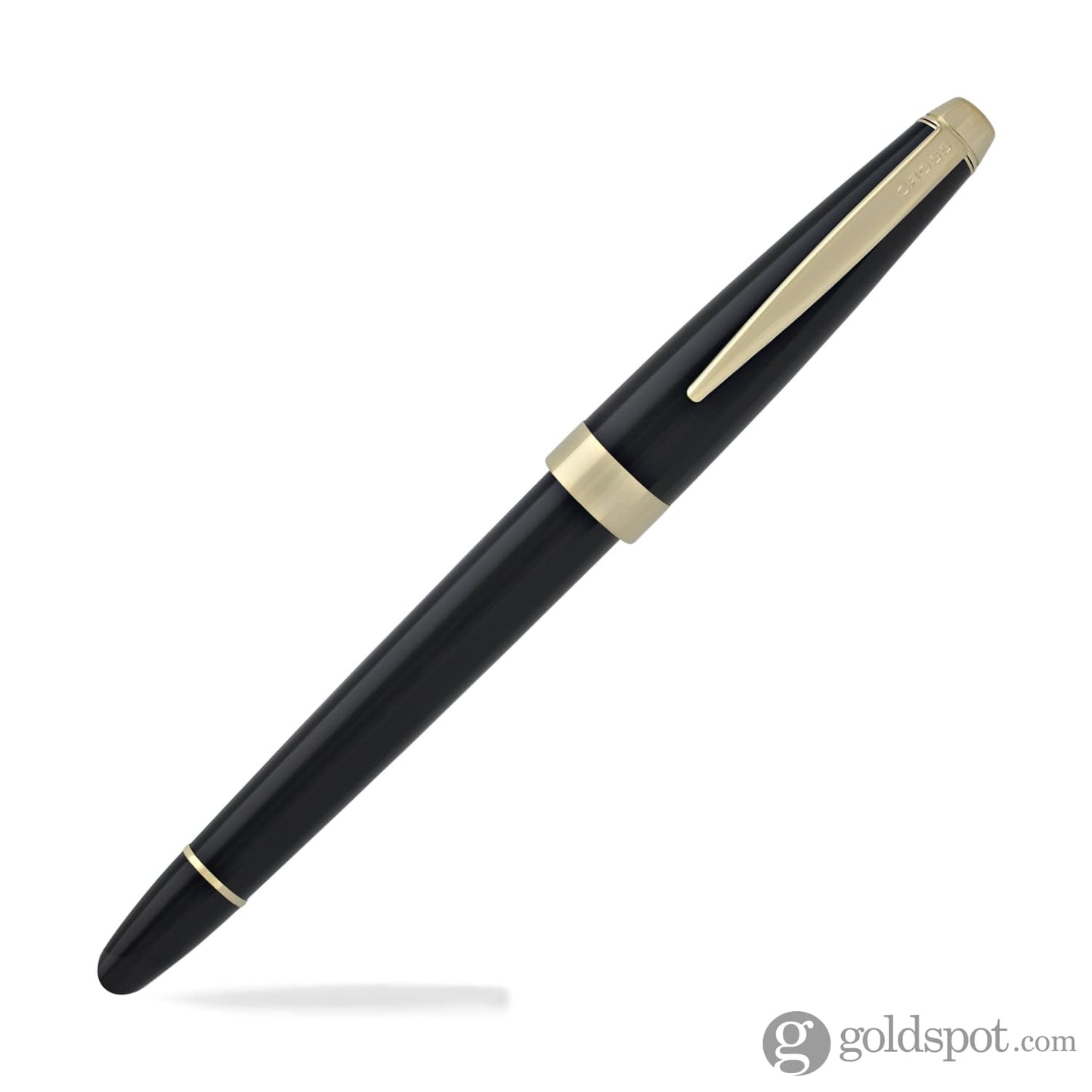 Cross Aventura Fountain Pen in Onyx Black Gold Trim - Medium Point Fountain Pen Fountain Pen