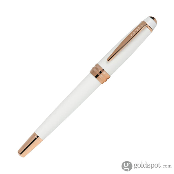 Cross Bailey Fountain Pen in Pearlescent White Lacquer with Rose Gold Trim Fountain Pen