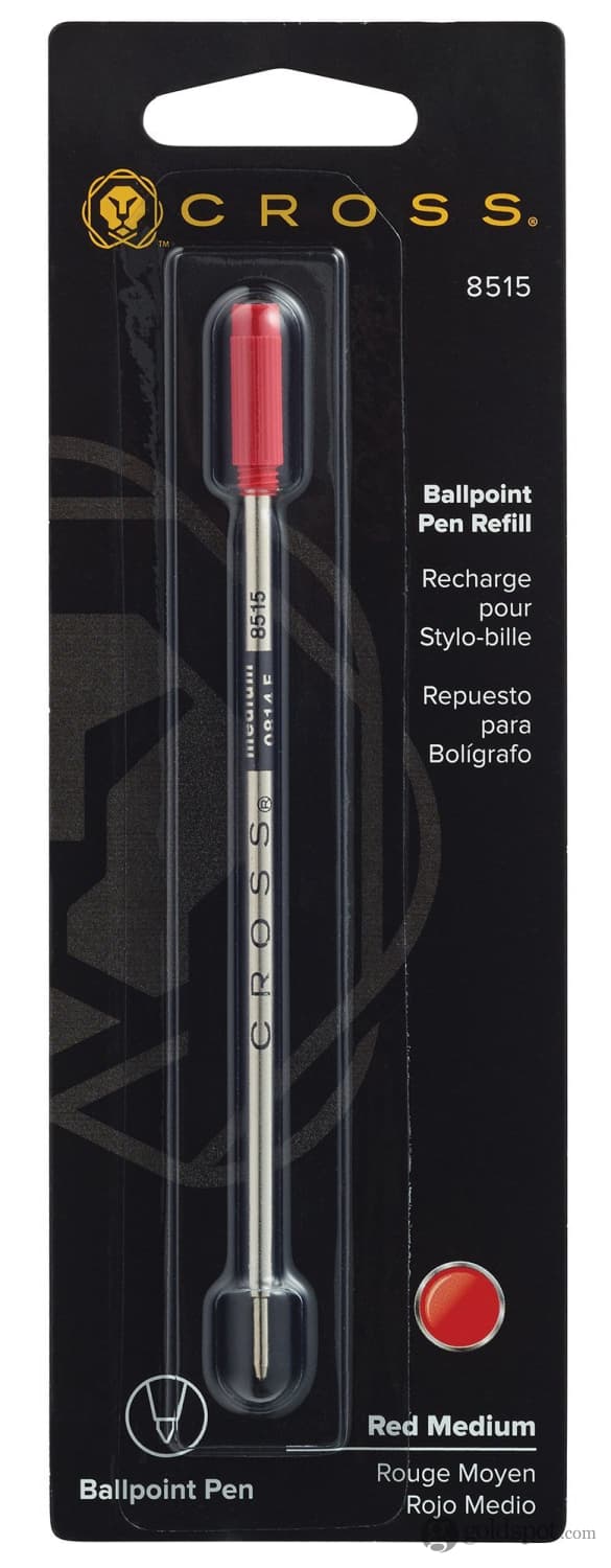 Cross Ballpoint Pen Refill in Red - Medium Point Ballpoint Pen Refill