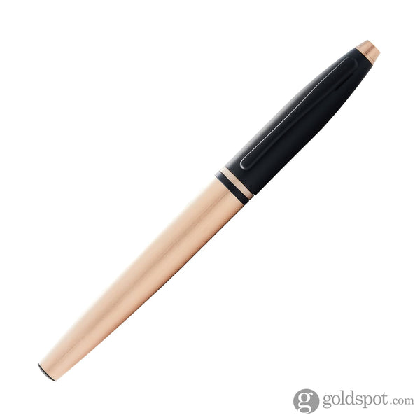 Cross Calais Rollerball Pen in Brushed Rose Gold with Black Trim Rollerball Pen