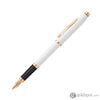 Cross Century II Fountain Pen in Pearlescent White Lacquer with Rose Gold Trim Fountain Pen